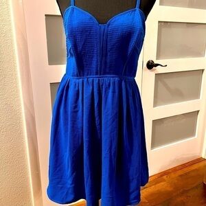GIANNI BINNI royal blue dress. Size M
